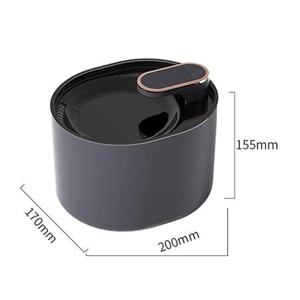 HMA Dog and cat Automatic Water Fountains for Pets 2 L Black