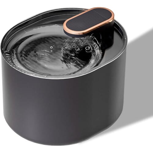 HMA Dog and cat Automatic Water Fountains for Pets 2 L Black