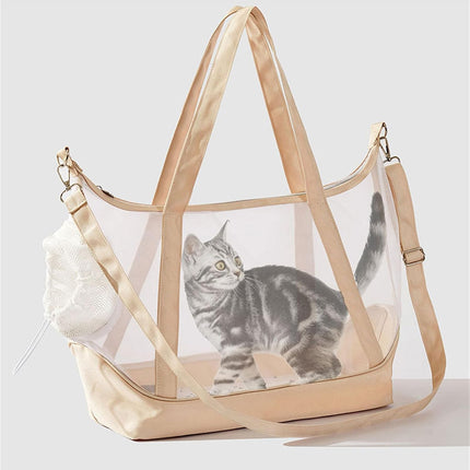 HMA Dog and cat bag Pet carrier for Cat and Dog Beige