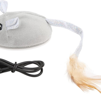 HMA Dog and cat Cat Toy Automatic Moving Mouse with Furry Tail