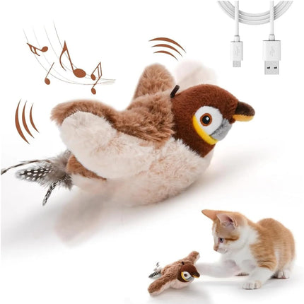 HMA Dog and cat Cat Toy Moving Bird Interactive Toy for Cat and Bird