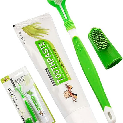 HMA Dog and cat Complete Pet Oral Care Kit with Toothpaste and Brushes