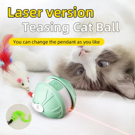 HMA Dog and cat Crazy Automatic LED Laser Pet Ball  Interactive Chase Toy for Cats And Dog