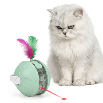 HMA Dog and cat Crazy Automatic LED Laser Pet Ball  Interactive Chase Toy for Cats And Dog