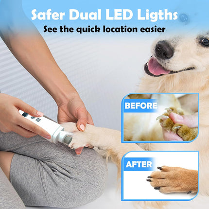 HMA Dog and cat Electric Pet Nail Grinder with Adjustable Speeds for Efficient Pet Grooming