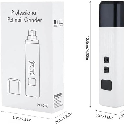 HMA Dog and cat Electric Pet Nail Grinder with Adjustable Speeds for Efficient Pet Grooming