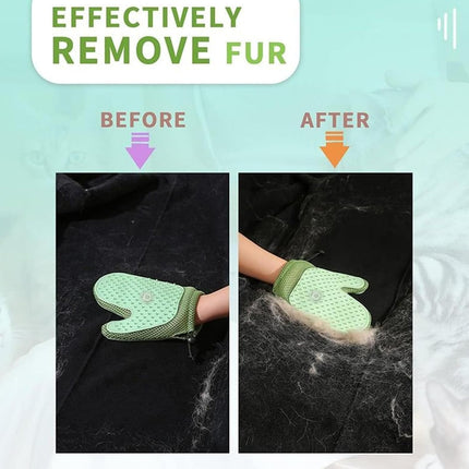 HMA Dog and cat Electrostatic Pet Grooming Gloves Hair Removal And Cleaning Tool