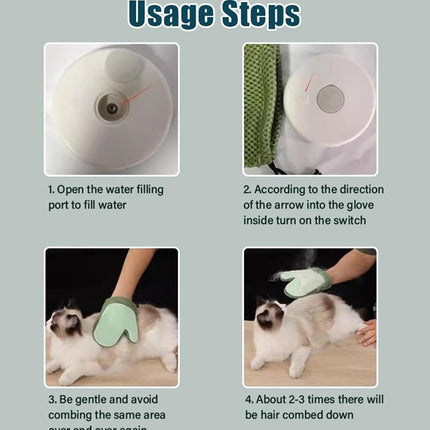 HMA Dog and cat Electrostatic Pet Grooming Gloves Hair Removal And Cleaning Tool
