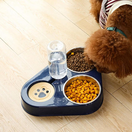 HMA Dog and cat Feeder Dog Bowl 3-in-1 Water and Food
