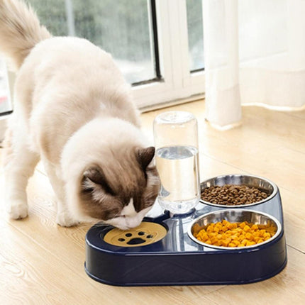 HMA Dog and cat Feeder Dog Bowl 3-in-1 Water and Food