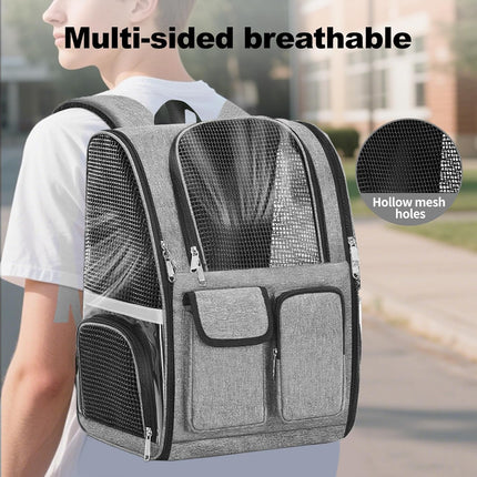 HMA Dog and cat Pet Back Bag Tranparent Pet Bag for Cats And Small Dogs
