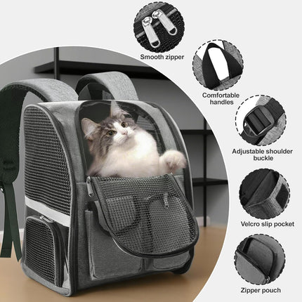 HMA Dog and cat Pet Back Bag Tranparent Pet Bag for Cats And Small Dogs