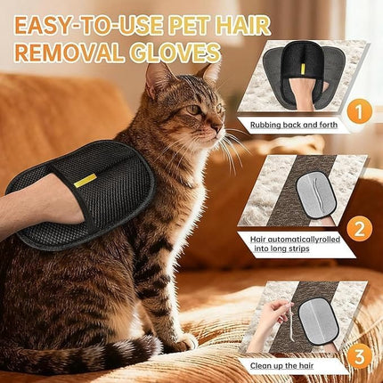 HMA Dog and cat Pet hair emover Glove