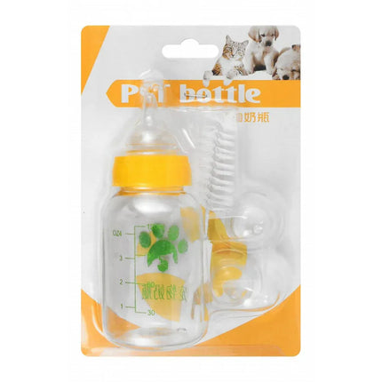 HMA Dog and cat Pet Nursing Bottle with Teats and Cleaning Brush 120 ml