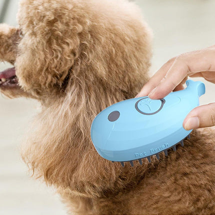 HMA Dog and cat Pet Spray Massage Comb and Pet Brush with Charging Cable