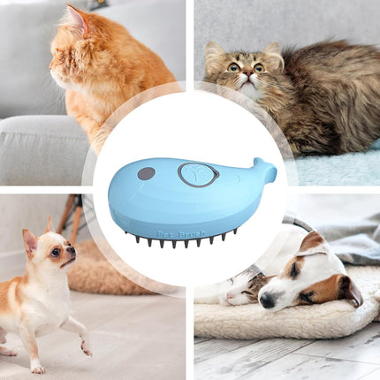HMA Dog and cat Pet Spray Massage Comb and Pet Brush with Charging Cable