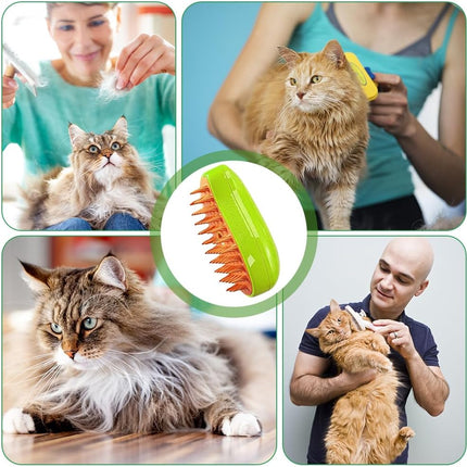 HMA Dog and cat Pet Spray Massage Comb and Pet Brush with Charging Cable