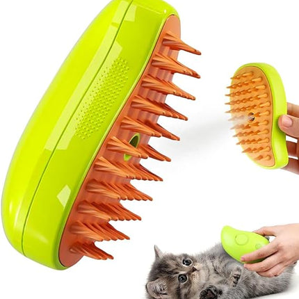 HMA Dog and cat Pet Spray Massage Comb and Pet Brush with Charging Cable