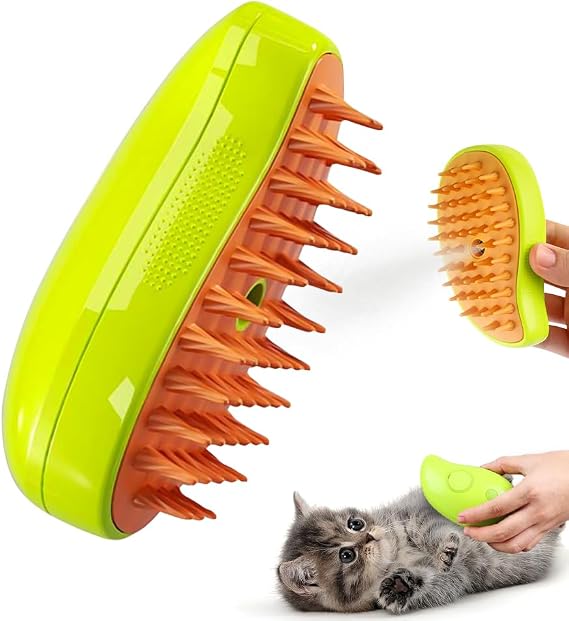 HMA Dog and cat Pet Spray Massage Comb and Pet Brush with Charging Cable