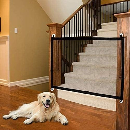 HMA Dog and cat Safe Portable Folding Magic Pet Gate 180 in 75 cm