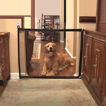 HMA Dog and cat Safe Portable Folding Magic Pet Gate 180 in 75 cm