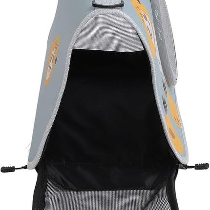HMA Dog and cat SAMSIER Pet Carrier for Small Cat and Dog Blue Lemon Print