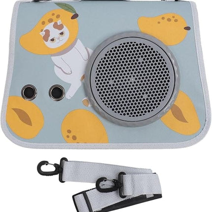 HMA Dog and cat SAMSIER Pet Carrier for Small Cat and Dog Blue Lemon Print