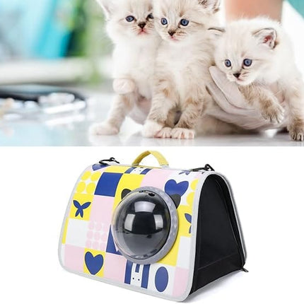 HMA Dog and cat SAMSIER Pet Carrier for Small Cat and Dog Multicolor Geometric Print