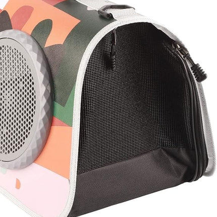 HMA Dog and cat SAMSIER Pet Carrier for Small Cat and Dog Multicolor Geometric Print