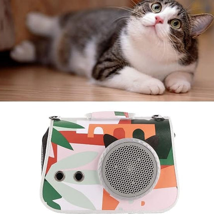 HMA Dog and cat SAMSIER Pet Carrier for Small Cat and Dog Multicolor Geometric Print