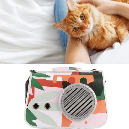 HMA Dog and cat SAMSIER Pet Carrier for Small Cat and Dog Multicolor Geometric Print