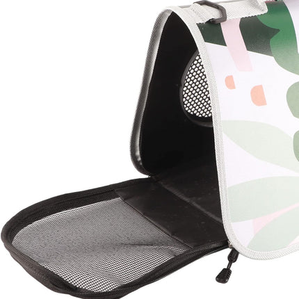 HMA Dog and cat SAMSIER Pet Carrier for Small Cat and Dog Multicolor Geometric Print