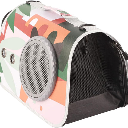 HMA Dog and cat SAMSIER Pet Carrier for Small Cat and Dog Multicolor Geometric Print