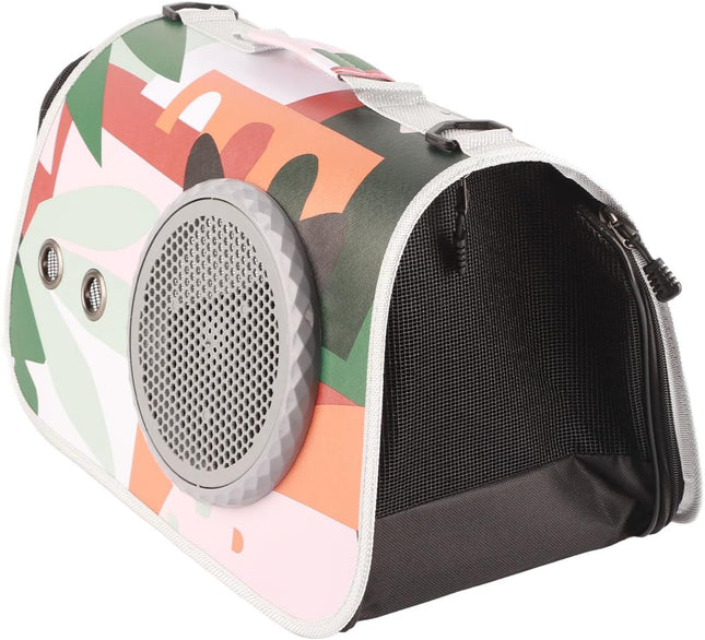 HMA Dog and cat SAMSIER Pet Carrier for Small Cat and Dog Multicolor Geometric Print