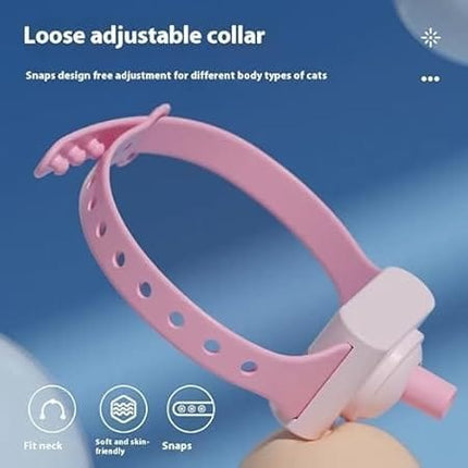 HMA Dog and cat Smart Hands Free Laser Cat Toy Collar Interactive Wearable Pointer Blue
