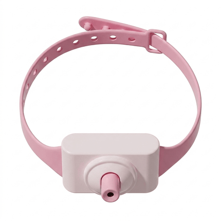 HMA Dog and cat Smart Hands Free Laser Cat Toy Collar Interactive Wearable Pointer Rosa