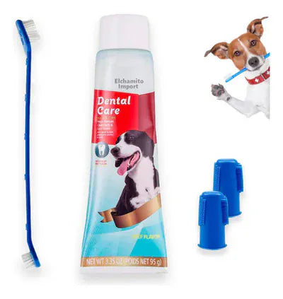 HMA Dog and cat Toothpaste and toothbrush with finger brush 95 gr