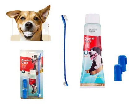 HMA Dog and cat Toothpaste and toothbrush with finger brush 95 gr