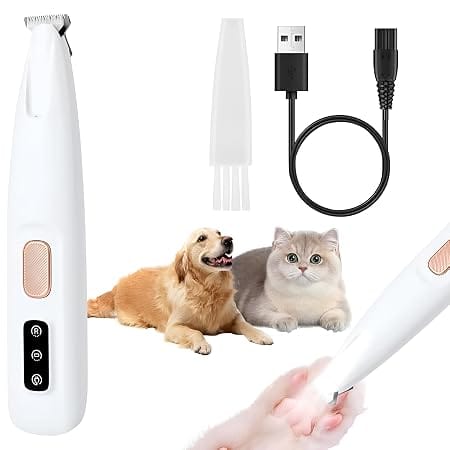 HMA Dog and cat USB Rechargeable Pet Hair Trimmer and Paw Grooming Clipper for Cats And Dogs