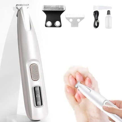 HMA Dog and cat USB Rechargeable Pet Hair Trimmer and Paw Grooming Clipper for Cats And Dogs