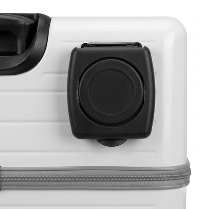 HMA Dog and cat Wheeled Pet Carrier Suitcase Portable Trolley Travel Carrier for Cats And Small Dogs 51 × 35 × 37 cm Off-White