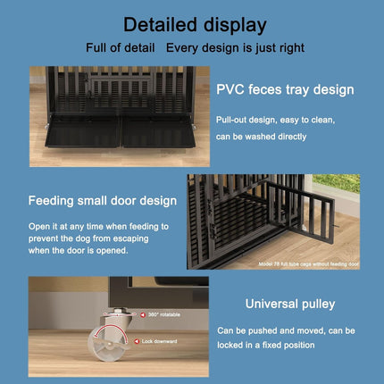 HMA Dog Dog Kennels and Crates for Dog Metal 100 in 65 cm 6 pcs