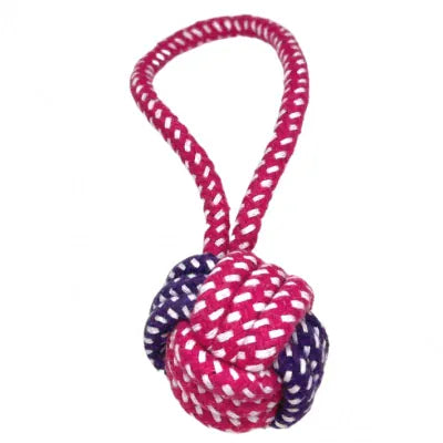 HMA Dog Dumbbell Shaped Rope Dog Tug Toy