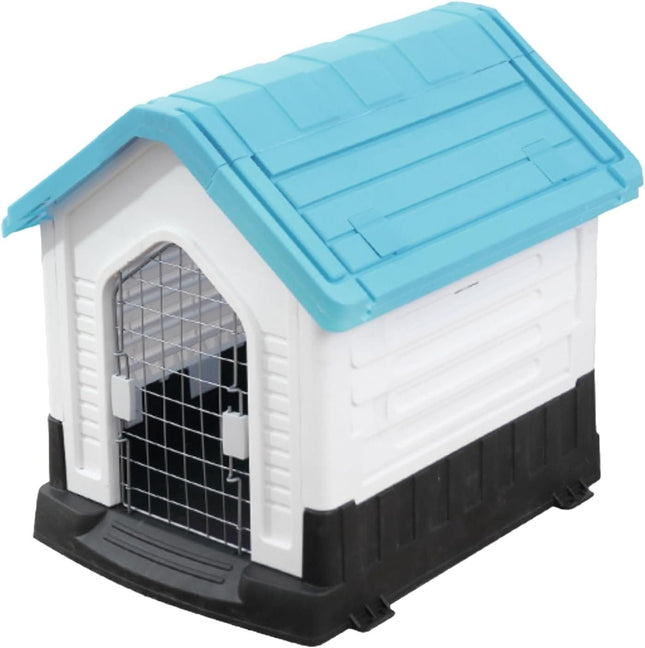 HMA Dog House Plastic Medium for Dog With Metal Door