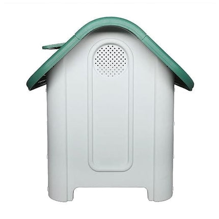 HMA Dog House Plastic X large for Dog With Metal Door And Sky Window