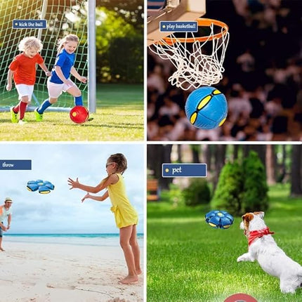 HMA Dog Magic UFO Ball  LED Flying Flat Throw Disc Toy