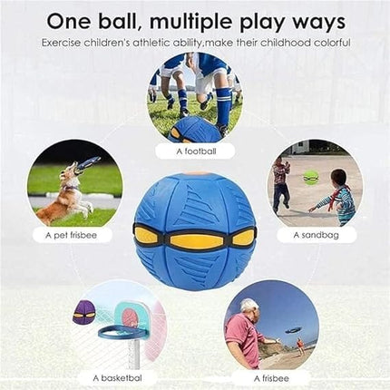 HMA Dog Magic UFO Ball  LED Flying Flat Throw Disc Toy
