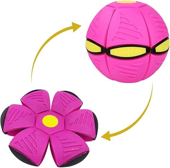 HMA Dog Magic UFO Ball  LED Flying Flat Throw Disc Toy