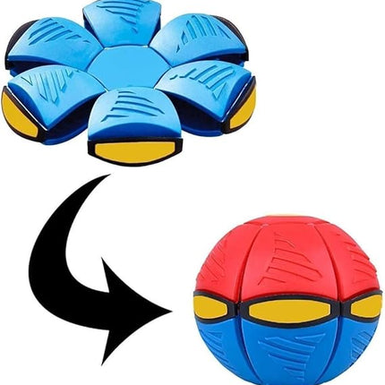 HMA Dog Magic UFO Ball  LED Flying Flat Throw Disc Toy Blue