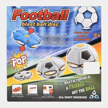 HMA Dog Magic UFO Ball  LED Flying Flat Throw Disc Toy Blue
